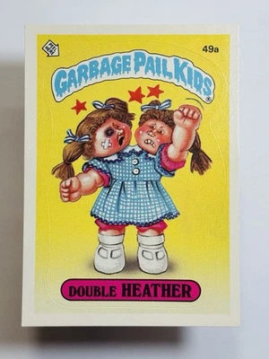 1985 Garbage Pail Kids GPK -Series 2 -Glossy #49a DOUBLE HEATHER (EX) See PICS! - Image 1 of 4