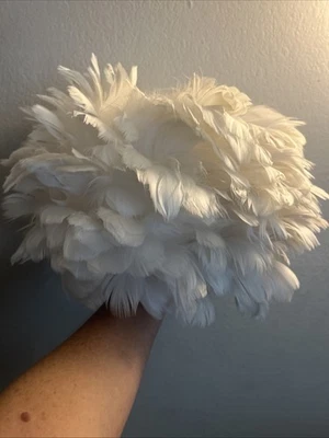 Fringe Feather Lamp Shades Crystal  Floral Light Shade Table Lamp Home Decor - Image 1 of 4