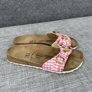 Birkis by Birkenstock Minnie Mouse Buckle Sandals Womens Sz 6 EU 37 Disney Pink - Picture 1 of 9