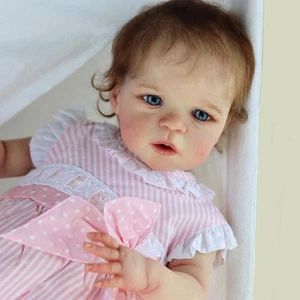 Juguetes para bebés renacidos de 24 pulgadas para niñas y niños muñeca Sandie muñecas realistas regalo para niños pequeños - Imagen 1 de 5