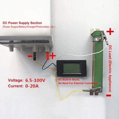 Digitaler Amperemeter-Tester Voltmeter-Amperemeter LCD-Anzeige 0 ~ 2 KW♡ - Bild 1 von 4