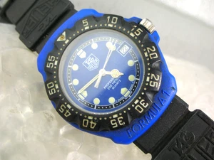 TAG HEUER F1 formula 1 classic, 200m, MIDDLE diver, BLUE/BLACK, NEW BATTERY - Picture 1 of 10