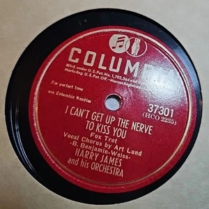I can't get up the nerve to kiss you 78 rpm Harry James #37301 Album/ record - Imagen 1 de 3