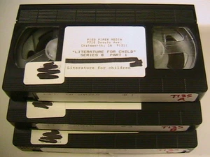 [t135] 3  VHS set "SCARCE* LITERATURE FOR CHILD Series B Parts 1,2,3 - Picture 1 of 2