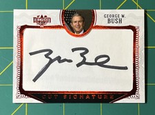 2016 DECISION Cut Signature US PRESIDENT GEORGE W BUSH AUTOGRAPH SIGNED Red Rare