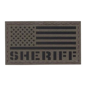 IR sheriff USA american flag ranger green infrared morale tactical IFF patch - Picture 1 of 3