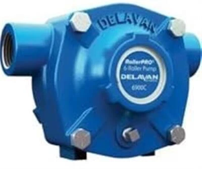 DELEVAN Delavan Cast Iron 6-Roller Pump - 19.6 GPM, Model 6900C CCW Rotation