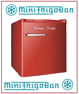 Mini Frigo Bar Frigorifero VINTAGE anni 50 Piccolo ROSSO da Ufficio Camera RED - Foto 1 di 5