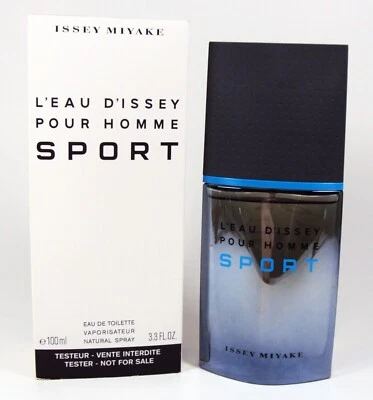 ISSEY MIYAKE L'EAU D'ISSEY POUR HOMME SPORT 3,3 oz Eau De Toilette Spray Vintage 2011 com CAIXA - Imagem 1 de 4
