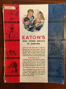 Catálogo Eatons Canada 1943 primavera y verano servicio de pedidos por correo en tiempo de guerra - raro - Imagen 1 de 12