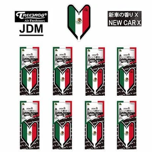 8 Packs Wakaba Treefrog Young Leaf New Car X Scent Mexico Flag JDM Air Freshener - Picture 1 of 5