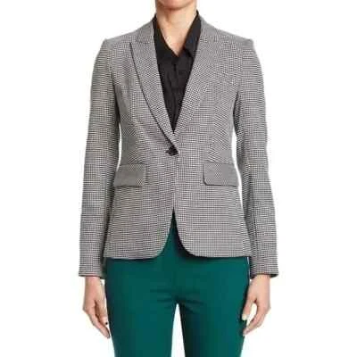 Veronica Beard Womens Blazer Size 14 Dickey Black/White Houndstooth - Image 1 of 4