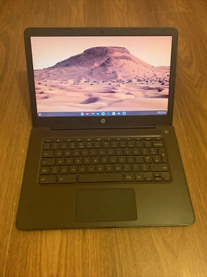 HP 14in Chromebook AMD A4 4GB RAM 32 GB HDD Chrome OS - Image 1 of 3