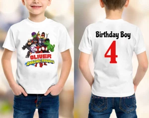 Superhero Birthday Spidey and His Amazing Friend, Personalised t shirt kids boy - Picture 1 of 5
