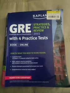 Kaplan GRE 2015 with 4 practice tests - Bild 1 von 2