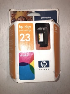 Cartucho de impresión tricolor original HP 23 SELLADO NUEVO stock antiguo ~ expirado diciembre/2004 c1823d - Imagen 1 de 6