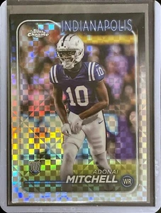 Adonai Mitchell - Rookie - 2024 Topps Chrome Football - X-Fractor #210 - Bild 1 von 1