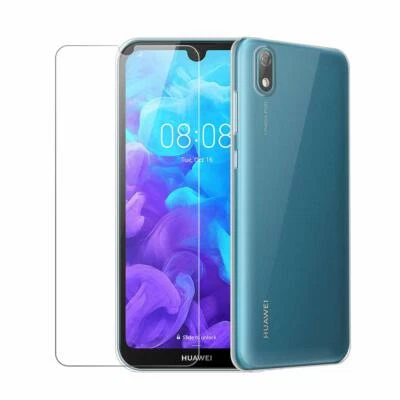 CUSTODIA COVER + PELLICOLA VETRO TEMPERATO per HUAWEI Y5 2019 - Immagine 1 di 4