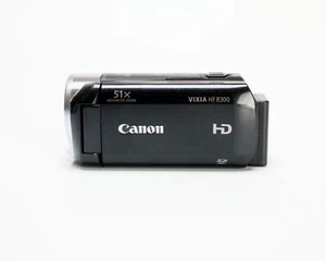 Canon VIXIA HF R300 Full HD Camcorder (Black) - Glitched LCD Screen - Picture 1 of 15