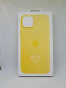 New Apple iPhone 14 Plus Silicone Case with MagSafe - Sunglow - Picture 1 of 2