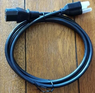 6ft Standard AC Power Cord Cable 3 Prong Plug for PC Computer Monitor & Desktop - Image 1 of 4