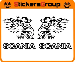 COPPIA ADESIVI LOGO SCANIA IN VINILE NEW TUNING - Foto 1 di 1