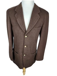 Structure Mens Sz 40R Brown Color Wool Nylon Blend Sport Coat B36 - Picture 1 of 24