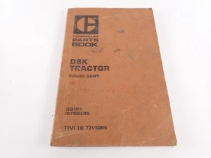 CAT Caterpillar Parts Book D8K Tractor Power Shift Serial Number 77V1 to 77V5005 - Picture 1 of 18