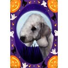 Halloween Garden Flag - Bedlington Terrier 121321