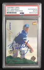 ROY HALLADAY 1995 SIGNATURE ROOKIES TETRAD #72 ROOKIE RC SIGNED AUTO PSA/DNA HOF