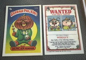 1986 Topps Garbage Pail Kids #153B Duncan Pumpkin - Serie 4 Original - Imagen 1 de 1