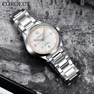 Fashion 41mm Automatic Men's Wristwatch Sapphire Glass Metal Strap Sea-gull 1612 - Picture 1 of 5