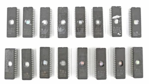 Lot Of SIXTEEN Used TI TMS 27C010A EPROM IC's, 10-120 Access Times. EP - Picture 1 of 1