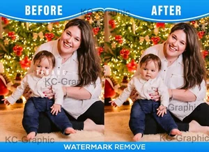 Graphic Photo Editing Service Watermark Removal Background Removal Color Change - Picture 1 of 10