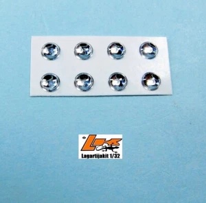 FARO 4 MM TRANSPARENTE 8 UNIDADES - RESIN KIT ALFA PORSCHE FERRARI ABARTH ASTON - Imagen 1 de 1