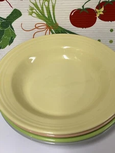 Fiestaware Rimmed Soup Bowl Fiesta Pale Yellow 9 inch Pasta Bowl New  1st - Picture 1 of 1