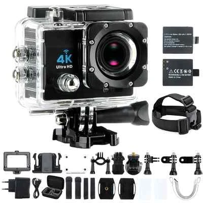 Sport Action Camera 4K Ultra HD 30fps Wifi Waterproof Cam DVR Camcorder 2" LCD - Image 1 of 4