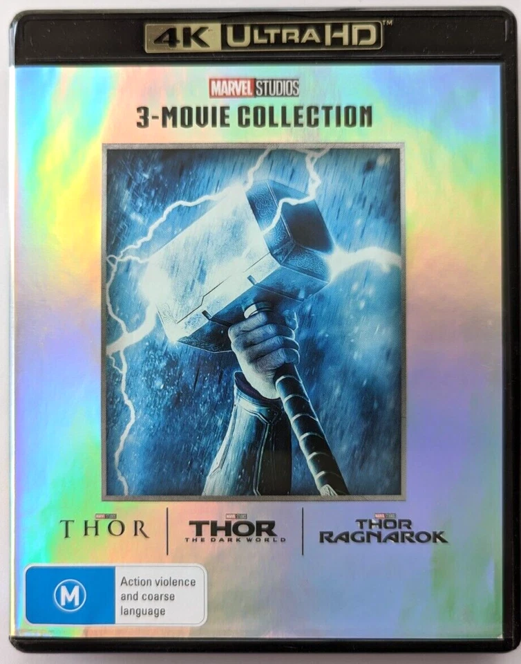 Thor - 3 Movie Collection (4K UHD) (Discs VGC!) - Region Free - Image 1 of 4