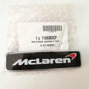 Genuine McLaren 650S 570S Front Hood Emblem Badge 1211A9383CP Brand New - Foto 1 di 3