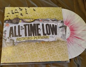 All Time Low - Nothing Personal Vinyl LP - White w/ Red Splatter - Used - Picture 1 of 7