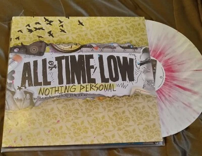 All Time Low - Nothing Personal Vinyl LP - White w/ Red Splatter - Used - Image 1 of 4