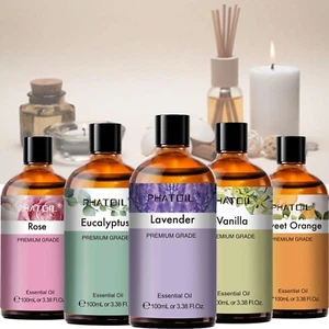 Pure Natural Essential Oils 100ML Aromatherapy Fragrance for Diffuser,Skin Care - Picture 1 of 45