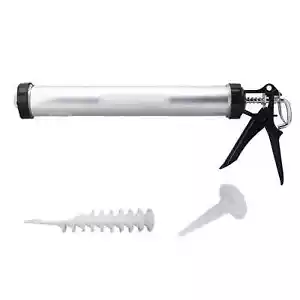 Tubo in alluminio silicone pistola calafataggio aria 600 ml strumento calafataggio con ugelli calafataggio - Foto 1 di 11