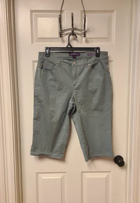 Pantalones Estilo Skimmer Gloria Vanderbilt Talla 14 Verde Salvia EXCELENTE ESTADO Damas Capri 14 Foto 1 de 4