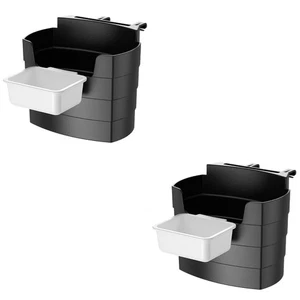  2pcs Car French Fry Holder with Sauce Dipping Cup Portable Car Air Vent Storage - Picture 1 of 12