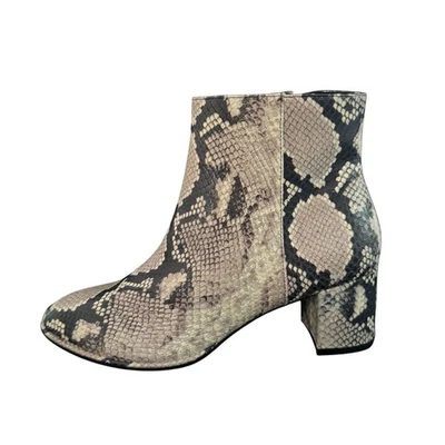 Stuart Weitzman Kiandra Snakeskin Embossed Leather Ankle Boot Women's, 8B NWOB - Image 1 of 4