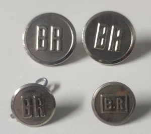 X4 Bb Chicago Burlington & Quincy Eisenbahn Uniform Knopf B R mit schnellem Versand! - Bild 1 von 4