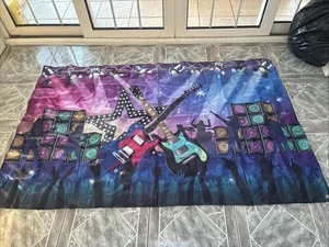 Tema Musica Raro Sfondo Striscione Panno per Rock per N Roll 44” X 70”L - Foto 1 di 8