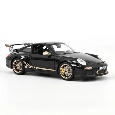 Porsche 911 (997.2) GT3 Rs 1/18 2009 Nera & Oro Bianco Metallico - NOREV 187563 - Immagine 1 di 4