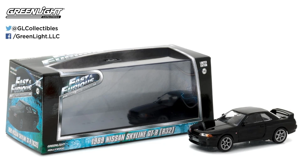 1:43 GreenLight - Fast & Furious - 1989 Nissan Skyline GT-R (R32) - Image 1 of 3